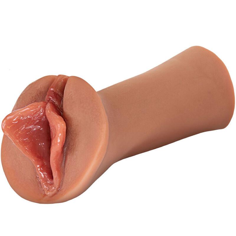 FETISH FANTASY EXTREME - MASTURBADOR MASCULINO SILICONA LUSCIOUS LIPS CARAMELO - Optelum