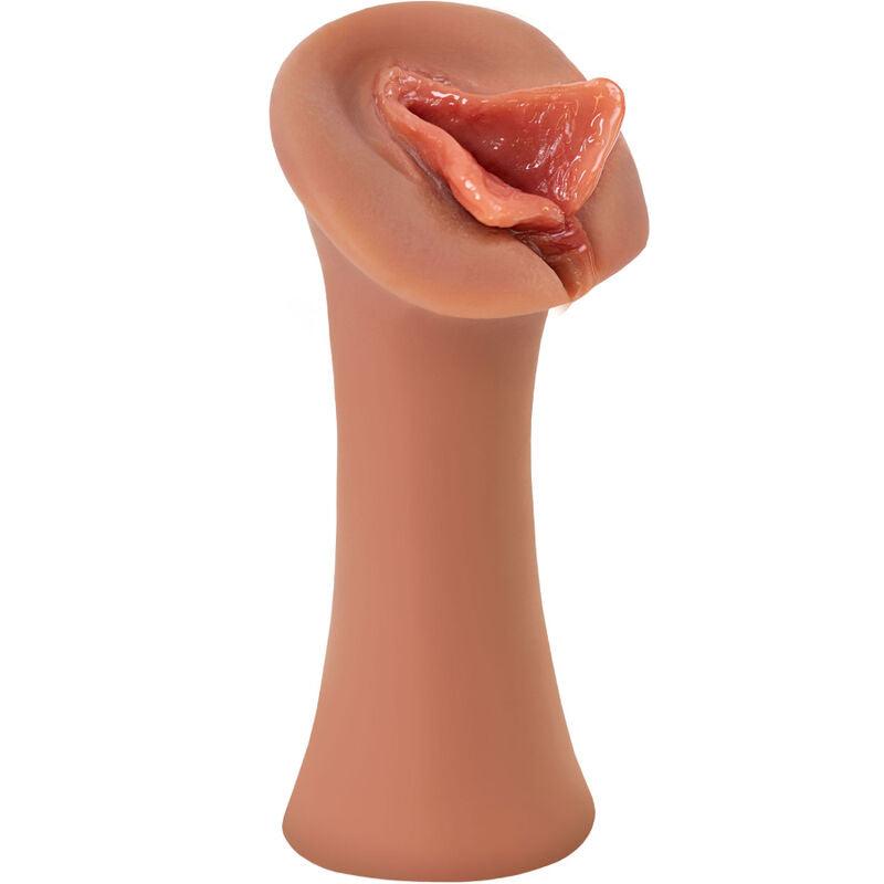 FETISH FANTASY EXTREME - MASTURBADOR MASCULINO SILICONA LUSCIOUS LIPS CARAMELO - Optelum