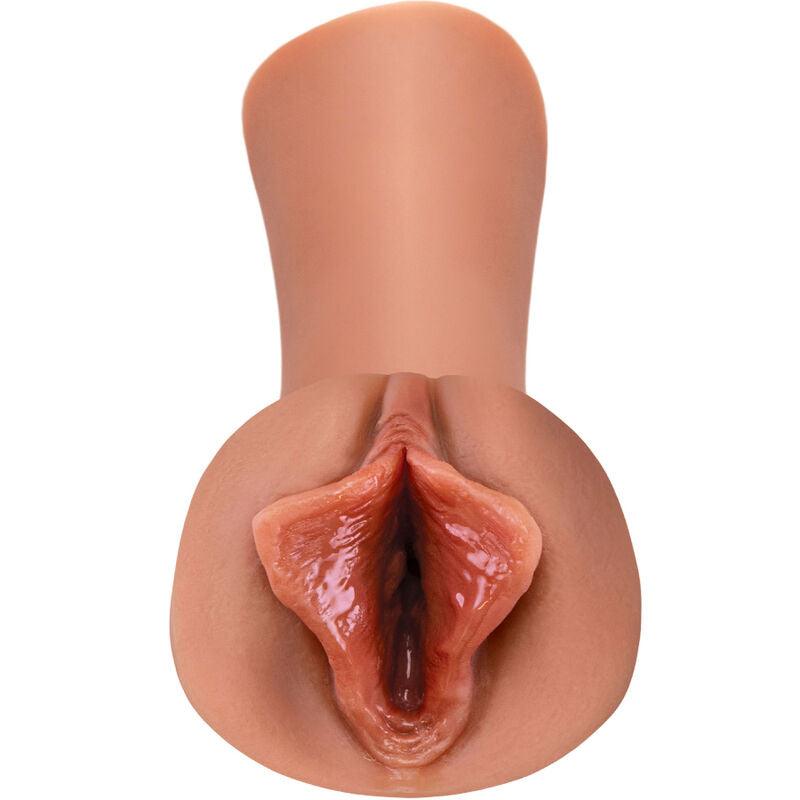 FETISH FANTASY EXTREME - MASTURBADOR MASCULINO SILICONA LUSCIOUS LIPS CARAMELO - Optelum