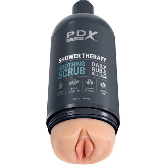 PDX PLUS - MASTURBADOR STROKER DISEÑO DISCRETO DE BOTE CHAMPU SOOTHING SCRUB - Optelum