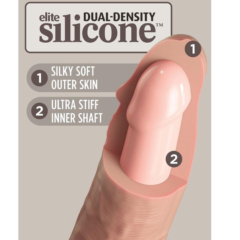 KING COCK - ELITE DILDO REALISTICO SILICONA 15.2 CM - Optelum