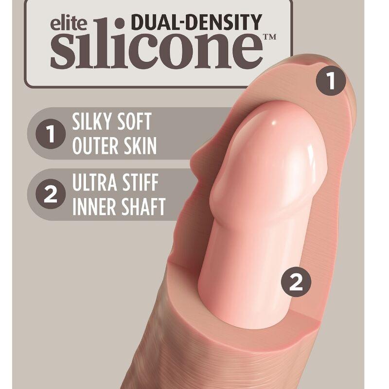 KING COCK - ELITE DILDO REALISTICO SILICONA 17.8 CM - Optelum