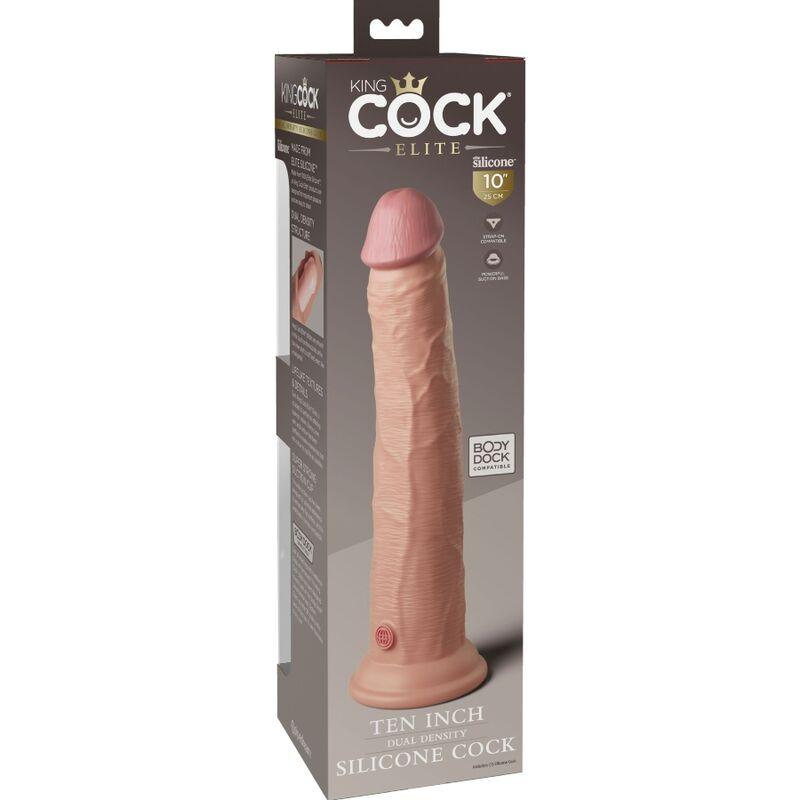 KING COCK - ELITE DILDO REALISTICO SILICONA 25.4 CM - Optelum