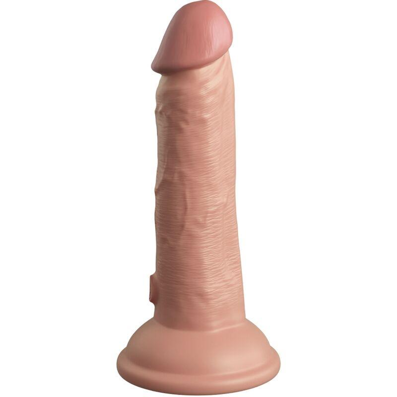 KING COCK - ELITE DILDO REALISTICO VIBRADOR & SILICONA 15.2 CM - Optelum