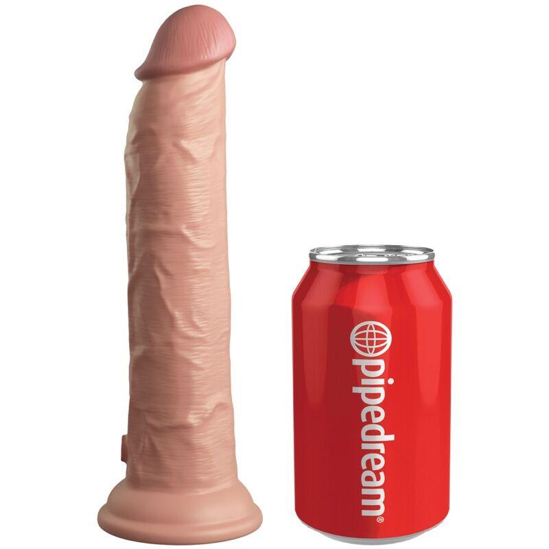 KING COCK - ELITE DILDO REALISTICO VIBRADOR & SILICONA CONTROL REMOTO 23 CM - Optelum