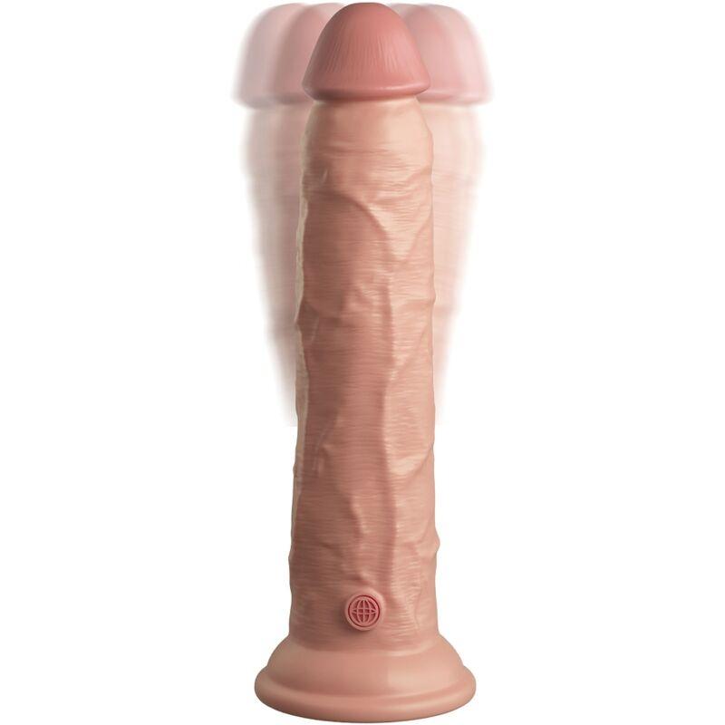 KING COCK - ELITE DILDO REALISTICO VIBRADOR & SILICONA CONTROL REMOTO 23 CM - Optelum