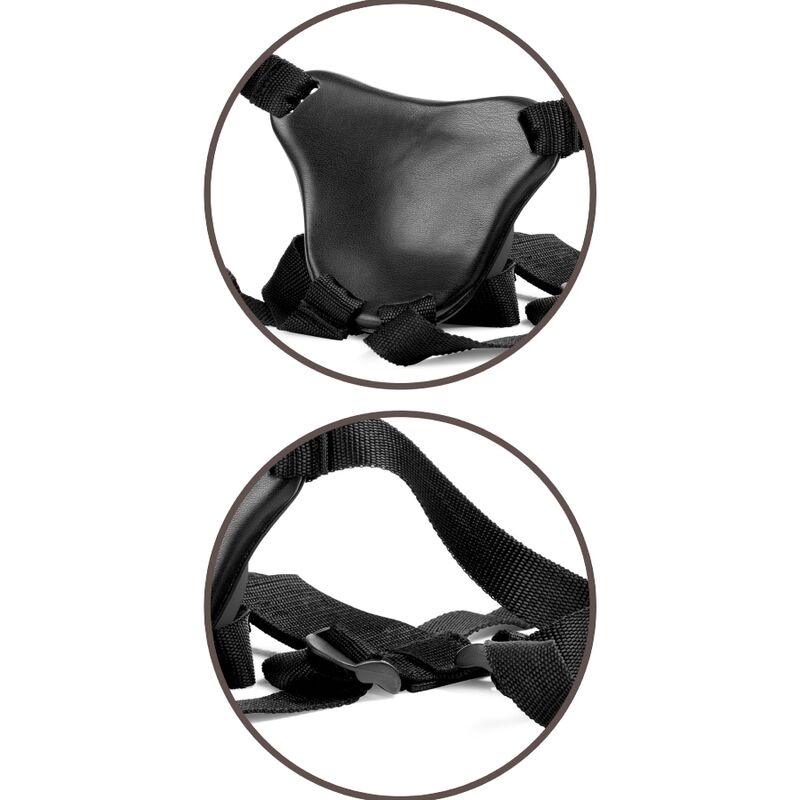 KING COCK - ELITE ARNES AJUSTABLE CONFORTABLE CON DILDO 17.8 CM - Optelum