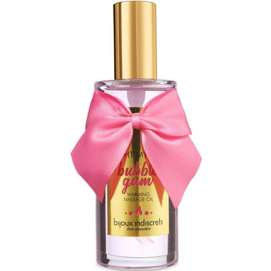BIJOUX - INDISCRETS LIGHT MY FIRE ACEITE MASAJE EFECTO CALOR SABOR CHICLE - Optelum