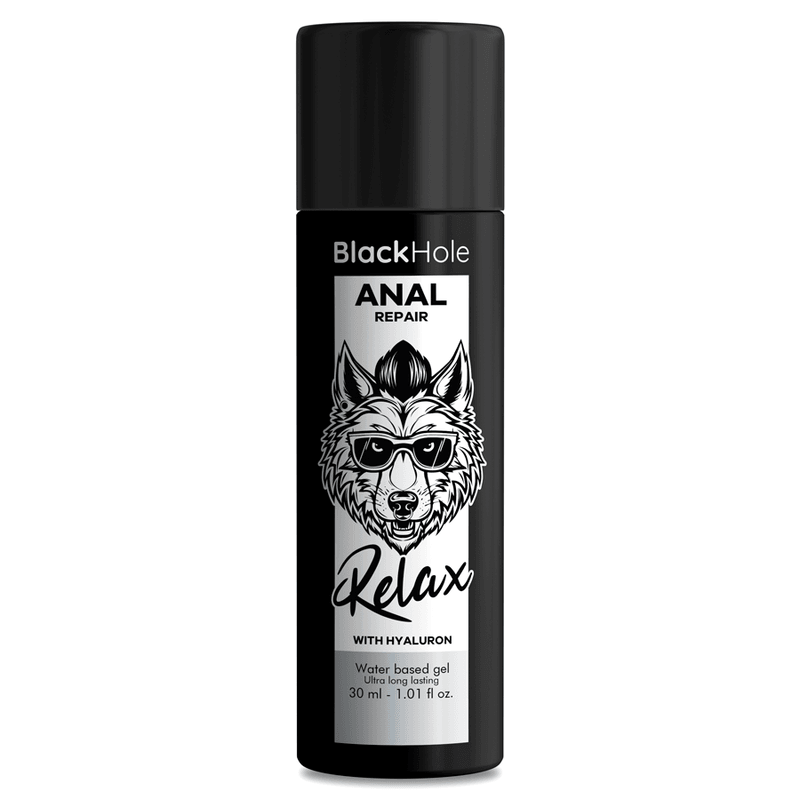 BLACK HOLE - ANAL REPAIR BASE AGUA RELAX CON HYALURON 30 ML - Optelum