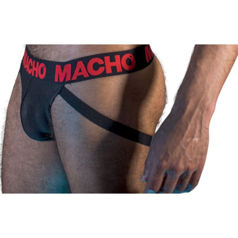 MACHO - MX26X2 JOCK NEGRO/ROJO S - Optelum
