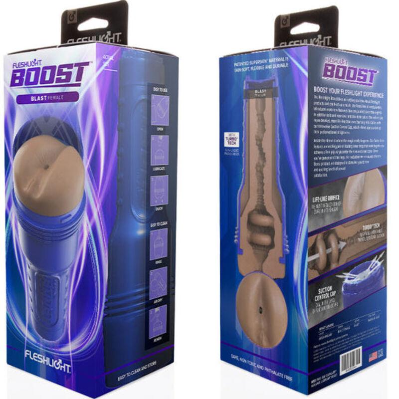 FLESHLIGHT BOOST - MASTURBADOR ANO BLAST FEMALE MD FLESH RP - Optelum