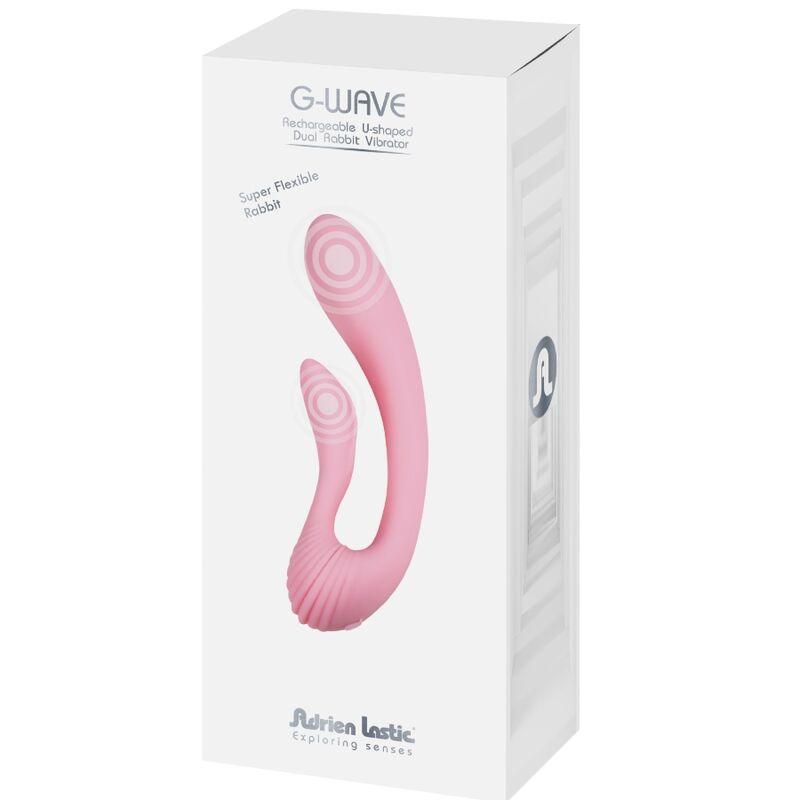 ADRIEN LASTIC - G-WAVE VIBRADOR DUAL RABBIT ROSA - Optelum