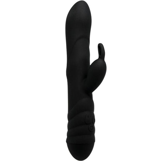ADRIEN LASTIC - TWISTER MASAJEADOR VIBRADOR Y ROTADOR RABBIT NEGRO - Optelum