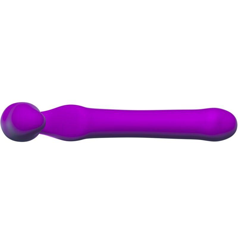 ADRIEN LASTIC - QUEENS STRAP-ON FLEXIBLE VIOLETA TALLA M - Optelum