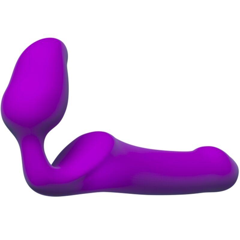 ADRIEN LASTIC - QUEENS STRAP-ON FLEXIBLE VIOLETA TALLA M - Optelum