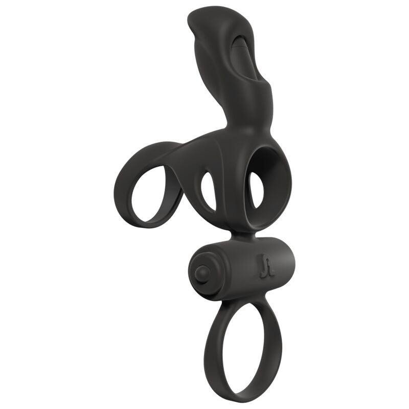 ADRIEN LASTIC - SPARTACUS ANILLO & FUNDA DE PENE CON VIBRADOR - Optelum