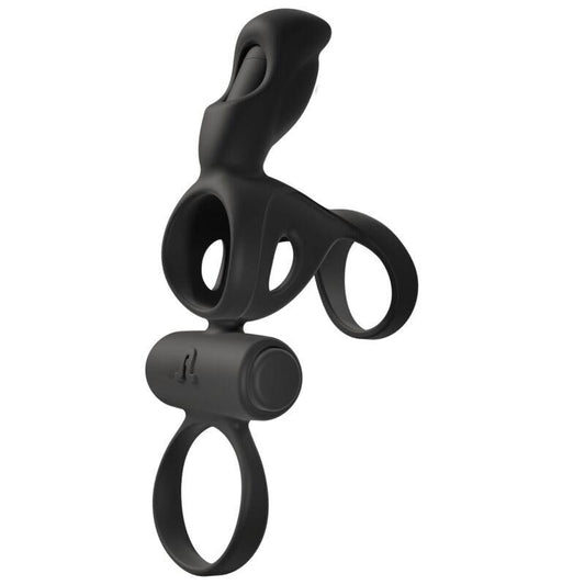 ADRIEN LASTIC - SPARTACUS ANILLO & FUNDA DE PENE CON VIBRADOR - Optelum