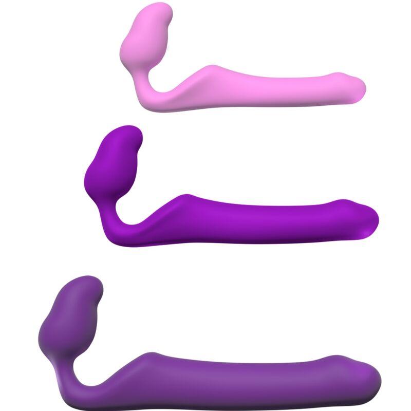 ADRIEN LASTIC - QUEENS STRAP-ON FLEXIBLE VIOLETA TALLA L - Optelum