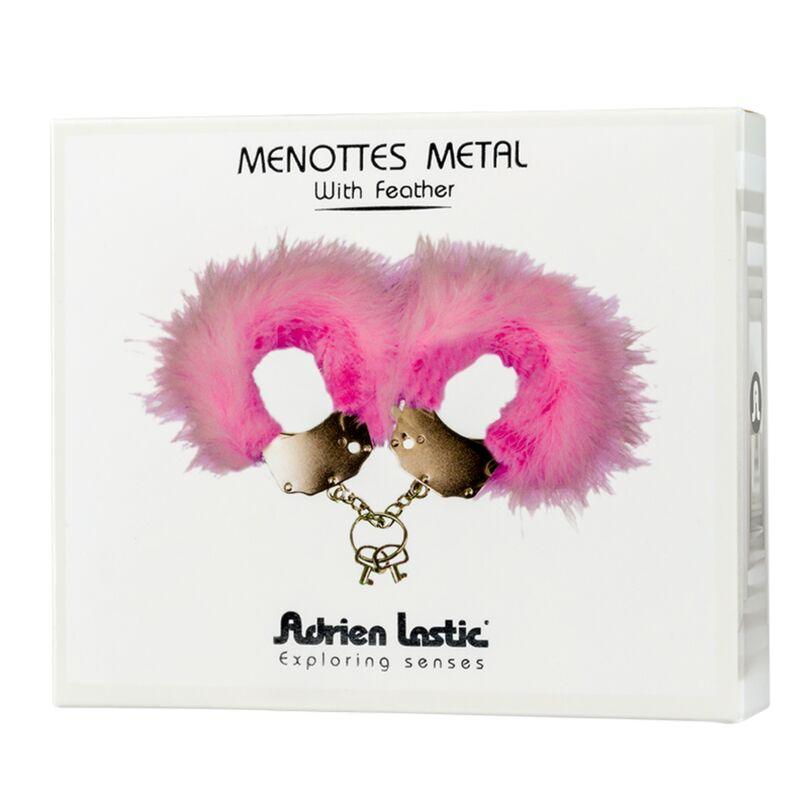 ADRIEN LASTIC - ESPOSAS METAL CON PLUMAS ROSA - Optelum