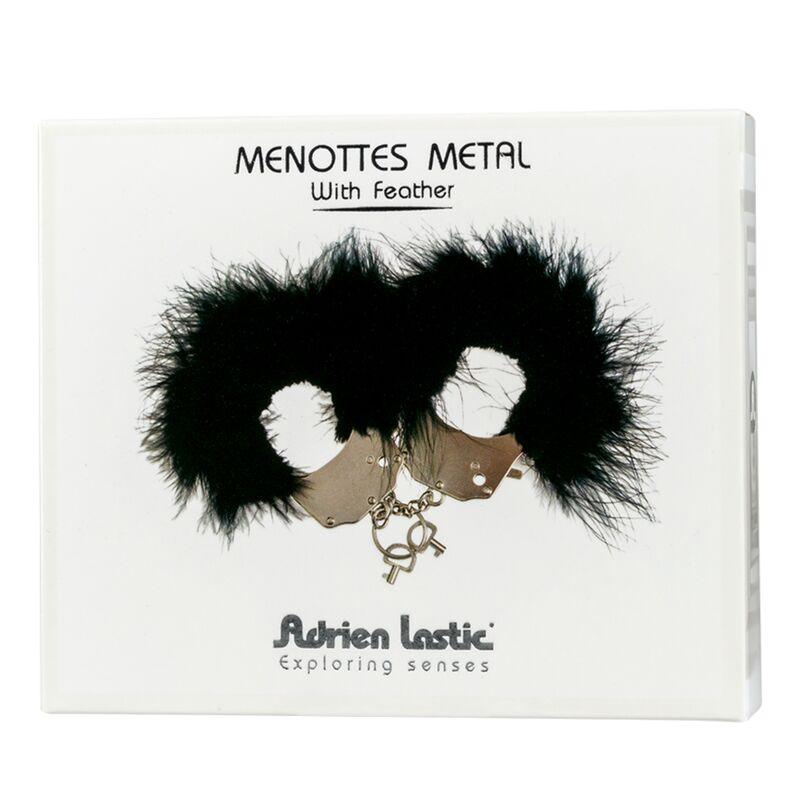 ADRIEN LASTIC - ESPOSAS METAL CON PLUMAS NEGRO - Optelum