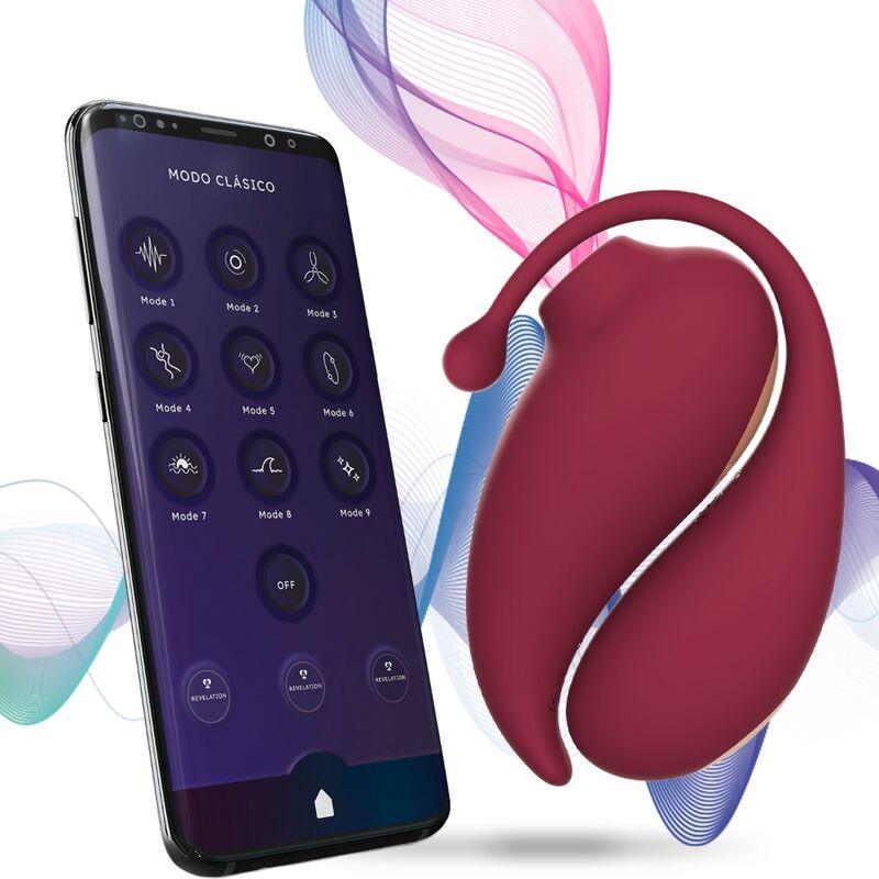 ADRIEN LASTIC - INSPIRATION SUCCIONADOR CLITORIS + HUEVO VIBRADOR ROJO - APP GRATUITA - Optelum