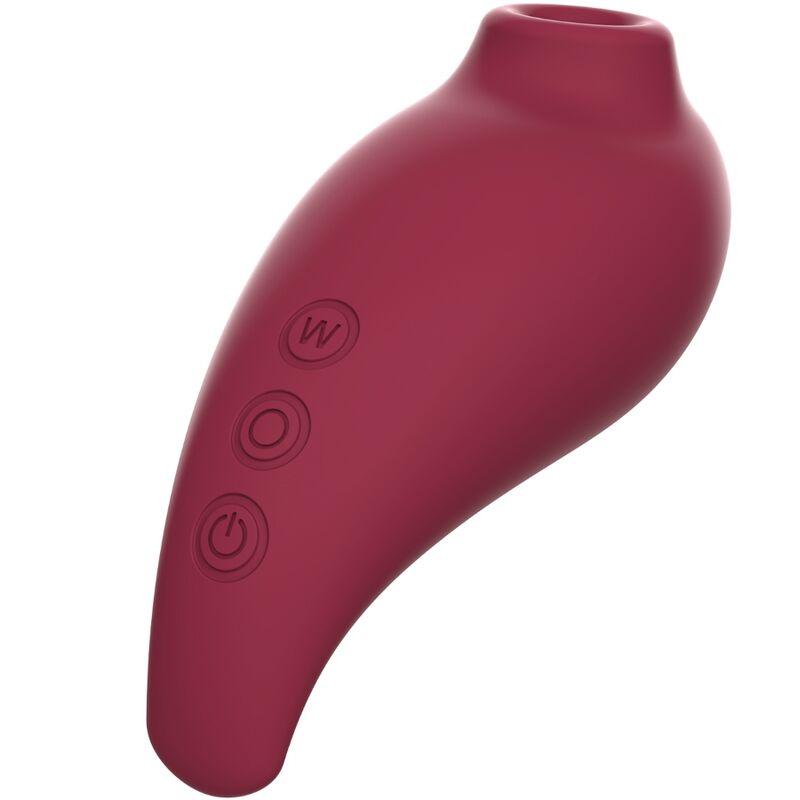 ADRIEN LASTIC - INSPIRATION SUCCIONADOR CLITORIS + HUEVO VIBRADOR ROJO - APP GRATUITA - Optelum
