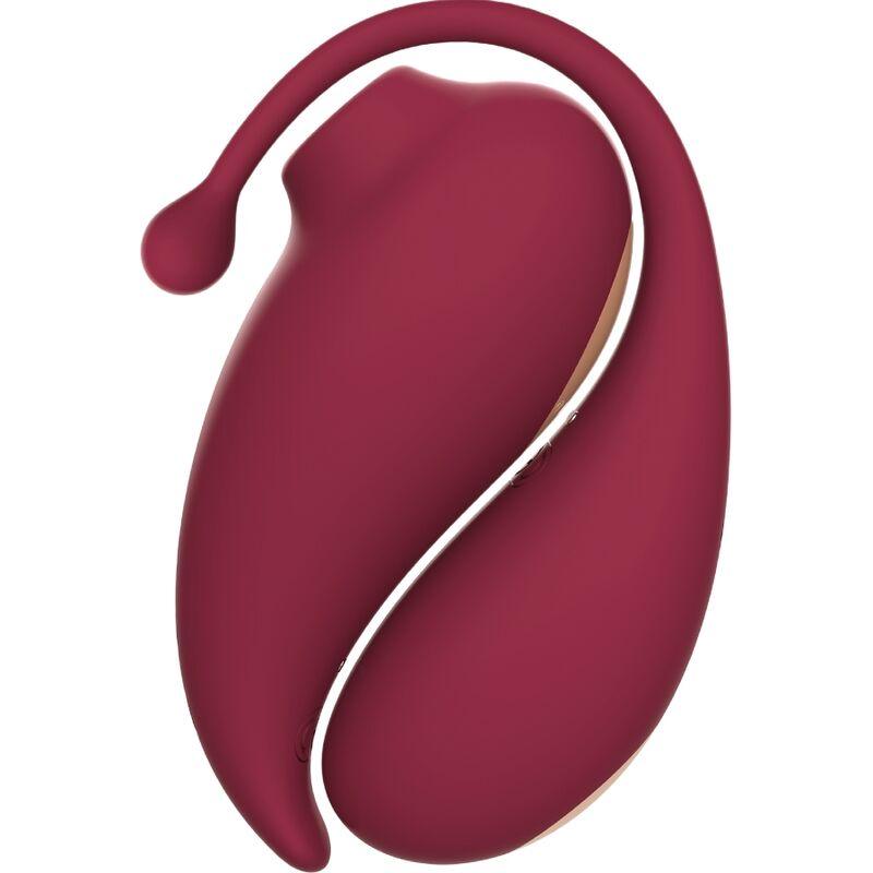 ADRIEN LASTIC - INSPIRATION SUCCIONADOR CLITORIS + HUEVO VIBRADOR ROJO - APP GRATUITA - Optelum