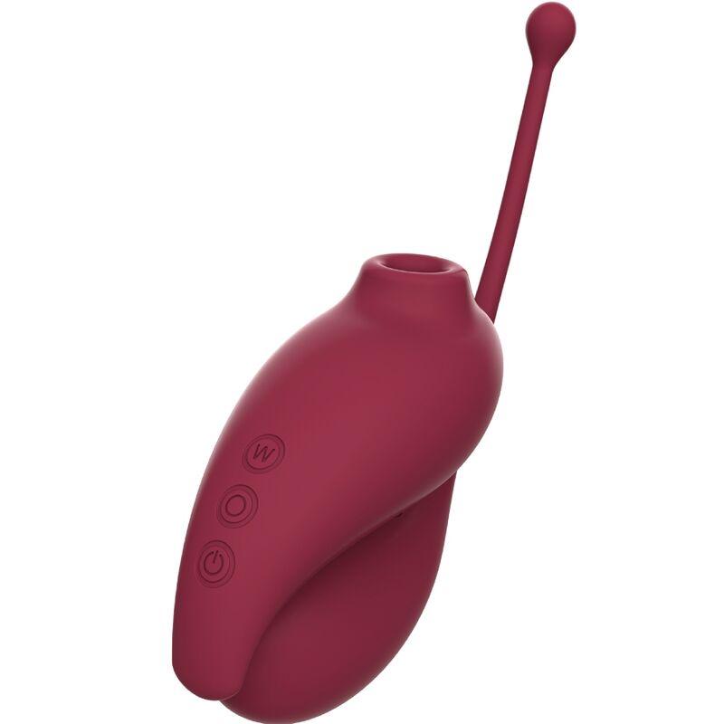 ADRIEN LASTIC - INSPIRATION SUCCIONADOR CLITORIS + HUEVO VIBRADOR ROJO - APP GRATUITA - Optelum