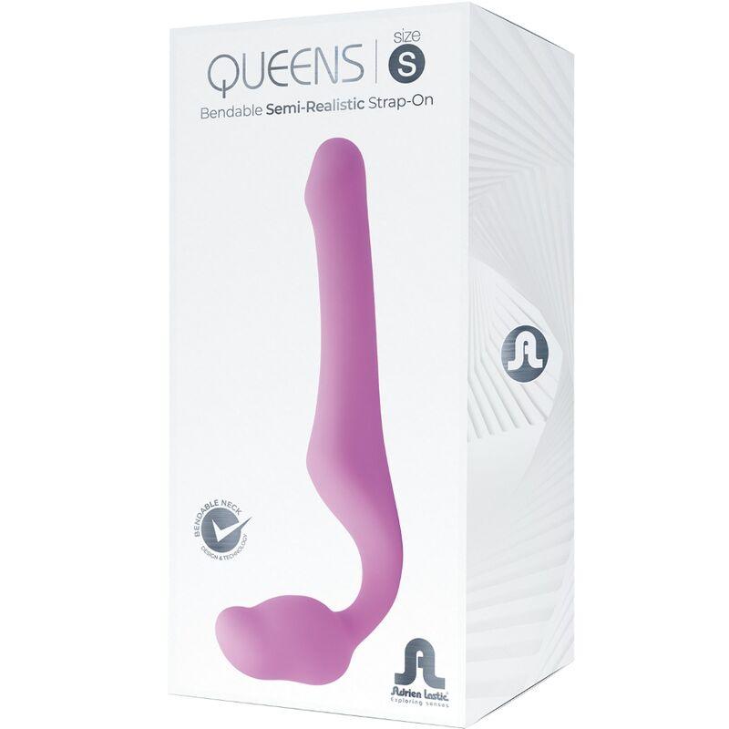 ADRIEN LASTIC - QUEENS STRAP-ON FLEXIBLE ROSA TALLA S - Optelum