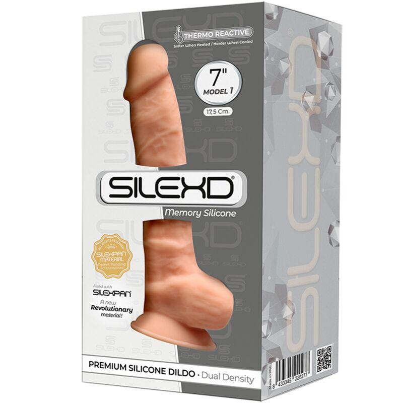SILEXD - MODELO 1 PENE REALISTICO SILICONA PREMIUM SILEXPAN 17.5 CM - Optelum