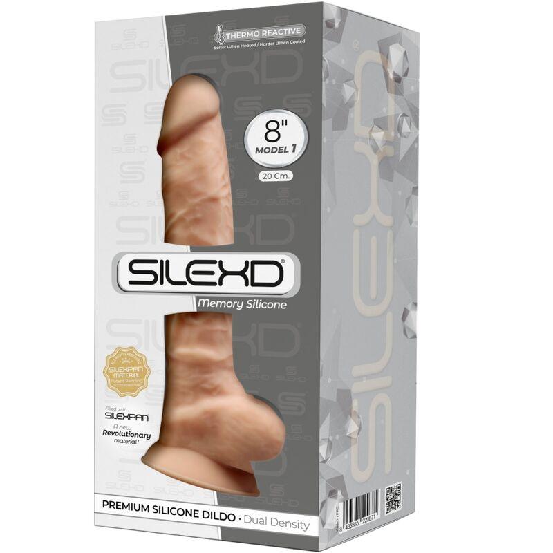 SILEXD - MODELO 1 PENE REALISTICO SILICONA PREMIUM SILEXPAN 20 CM - Optelum