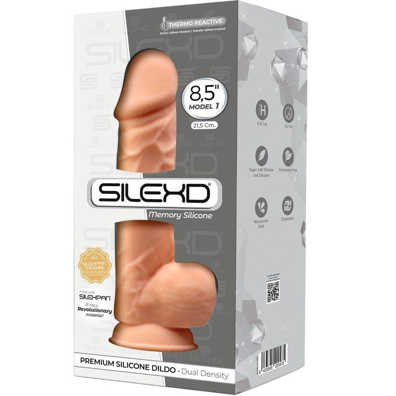 SILEXD - MODELO 1 PENE REALISTICO SILICONA PREMIUM SILEXPAN 21.5 CM - Optelum