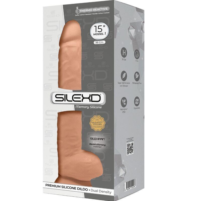 SILEXD - MODELO 1 PENE REALISTICO SILICONA PREMIUM SILEXPAN 38 CM - Optelum