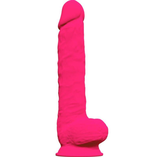 SILEXD - MODELO 1 PENE REALISTICO SILICONA PREMIUM SILEXPAN FUCSIA 38 CM - Optelum