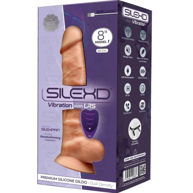 SILEXD - MODELO 1 PENE REALISTICO VIBRADOR SILICONA PREMIUM SILEXPAN CONTROL REMOTO 20 CM - Optelum