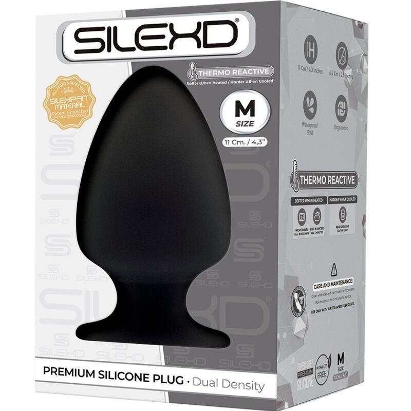 SILEXD - MODELO 1 PLUG ANAL SILICONA PREMIUM SILEXPAN PREMIUM TERMORREACTIVO TALLA M - Optelum