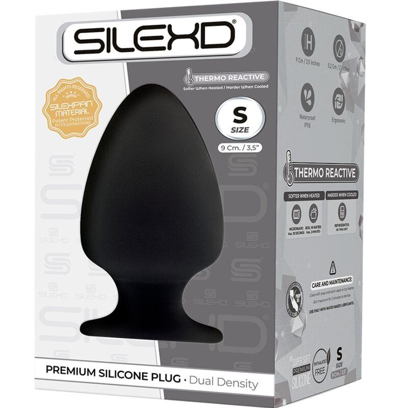 SILEXD - MODELO 1 PLUG ANAL SILICONA PREMIUM SILEXPAN PREMIUM TERMORREACTIVO TALLA S - Optelum