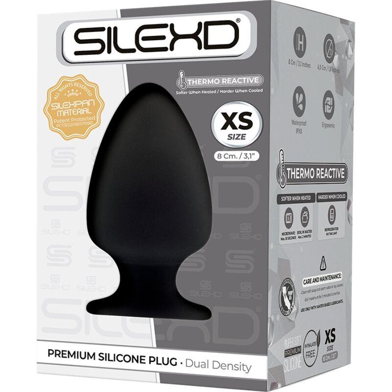 SILEXD - MODELO 1 PLUG ANAL SILICONA PREMIUM SILEXPAN PREMIUM TERMORREACTIVO TALLA XS - Optelum