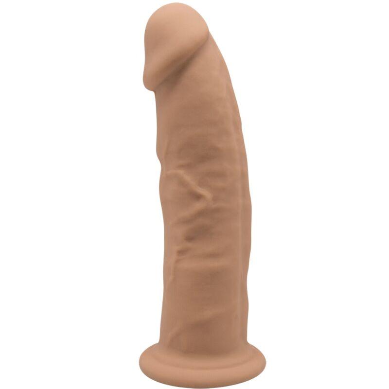 SILEXD - MODELO 2 PENE REALISTICO SILICONA PREMIUM SILEXPAN CARAMELO 19 CM - Optelum
