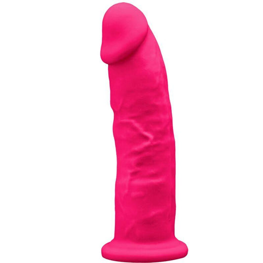 SILEXD - MODELO 2 PENE REALISTICO SILICONA PREMIUM SILEXPAN FUCSIA 19 CM - Optelum