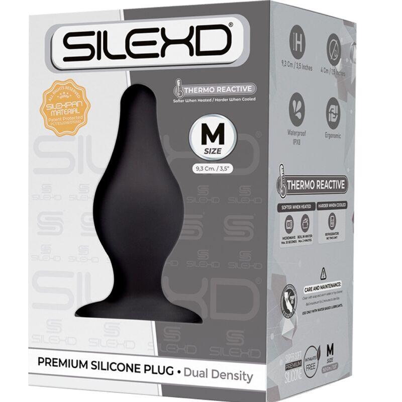SILEXD - MODELO 2 PLUG ANAL SILICONA PREMIUM SILEXPAN PREMIUM TERMORREACTIVO TALLA M - Optelum
