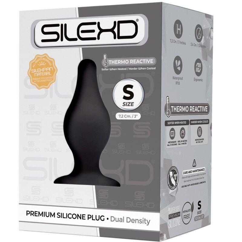 SILEXD - MODELO 2 PLUG ANAL SILICONA PREMIUM SILEXPAN PREMIUM TERMORREACTIVO TALLA S - Optelum