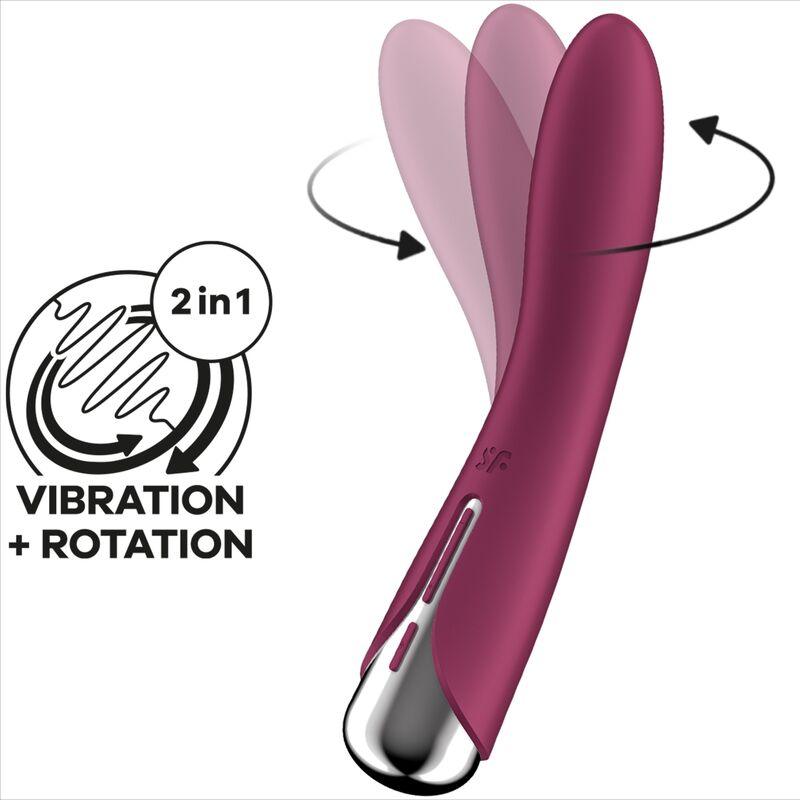 SATISFYER - SPINNING VIBE 1 VIBRADOR ROTADOR G-SPOT BEIGE - Optelum