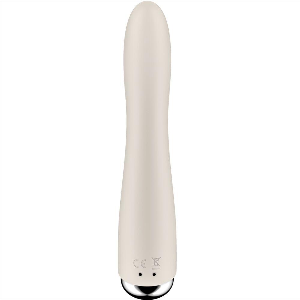 SATISFYER - SPINNING VIBE 1 VIBRADOR ROTADOR G-SPOT BEIGE - Optelum