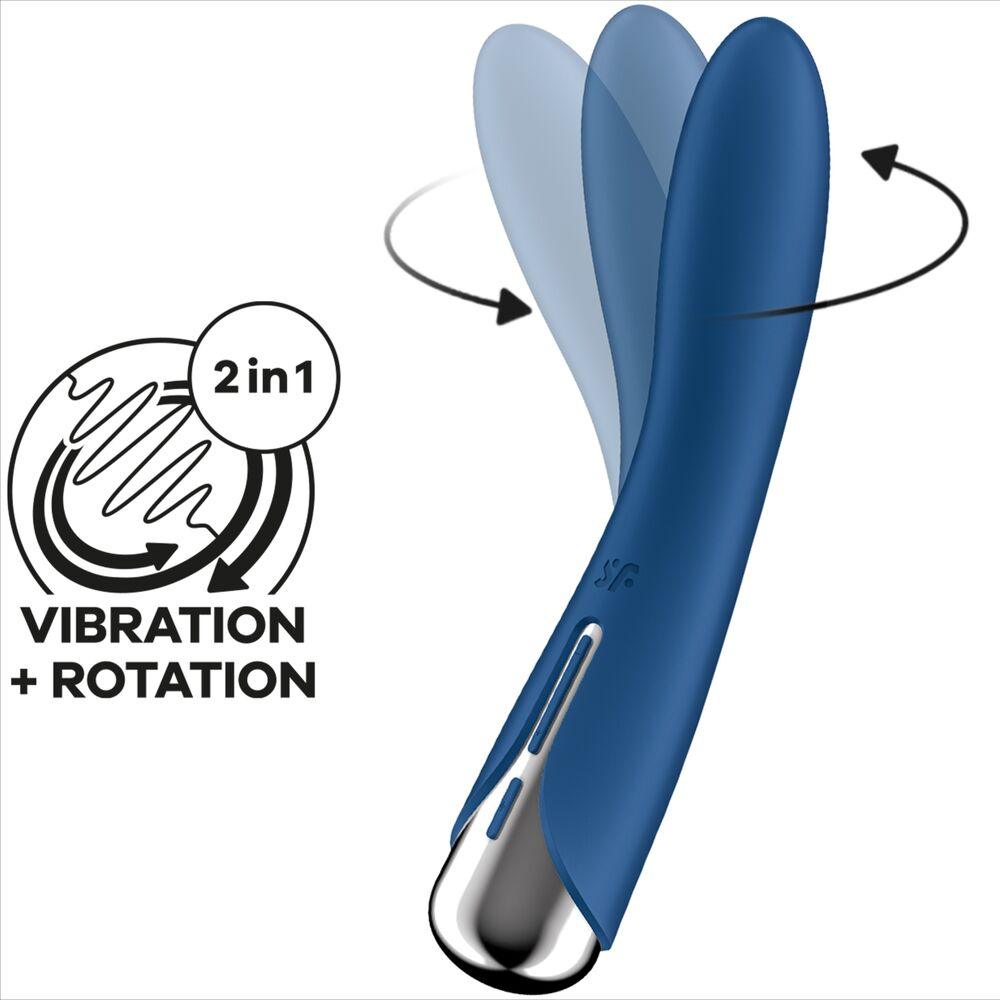 SATISFYER - SPINNING VIBE 1 VIBRADOR ROTADOR G-SPOT BEIGE - Optelum