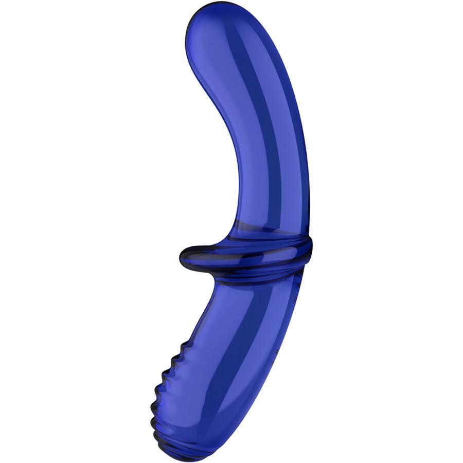 SATISFYER - DOUBLE CRYSTAL DILDO TRANSPARENTE - Optelum