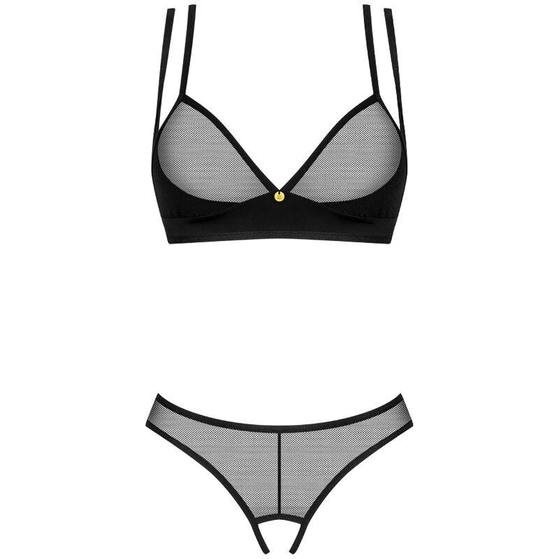 OBSESSIVE - NESARI SET DOS PIEZAS CROTCHLESS XL/XXL - Optelum