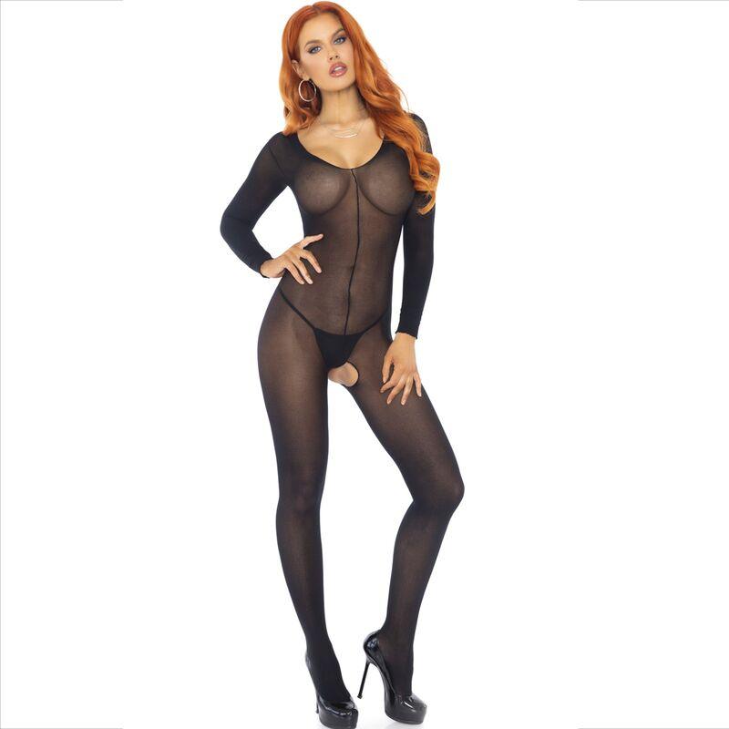 LEG AVENUE - BODYSTOCKING NEGRO MANGA LARGA - Optelum