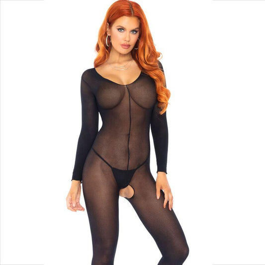 LEG AVENUE - BODYSTOCKING NEGRO MANGA LARGA - Optelum