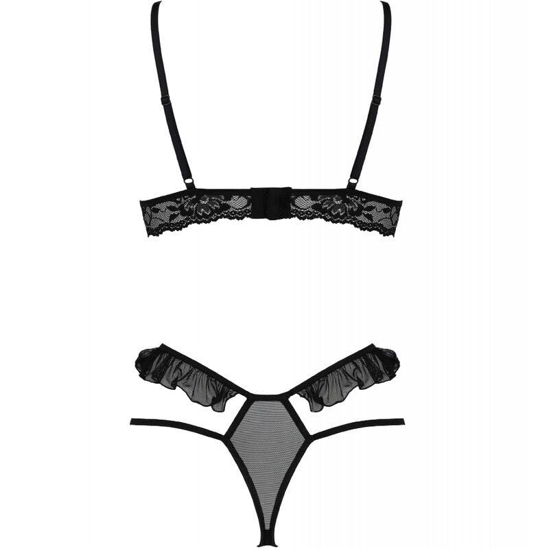 PASSION - DOLLY SET DOS PIEZAS NEGRO S/M - Optelum